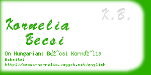 kornelia becsi business card